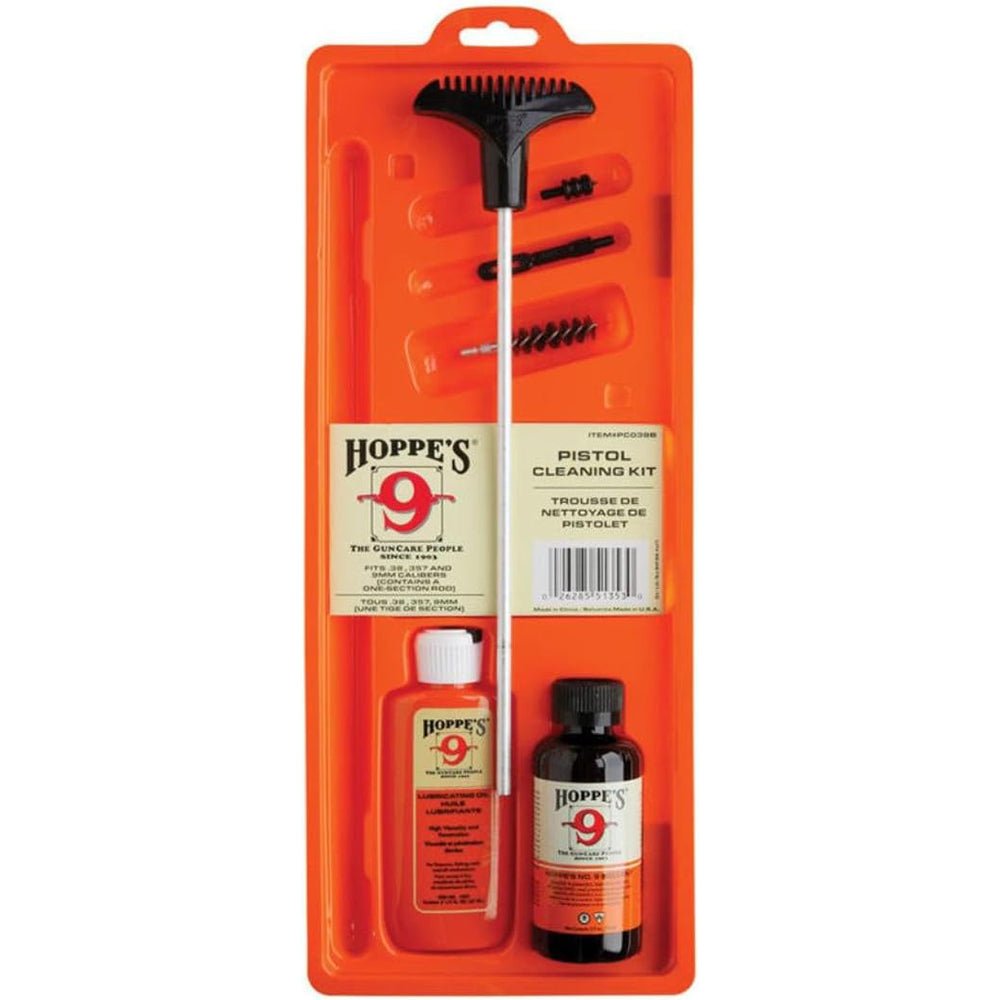 Hoppe's Pistol Cleaning Kit with Aluminum Rod - Forza Sports