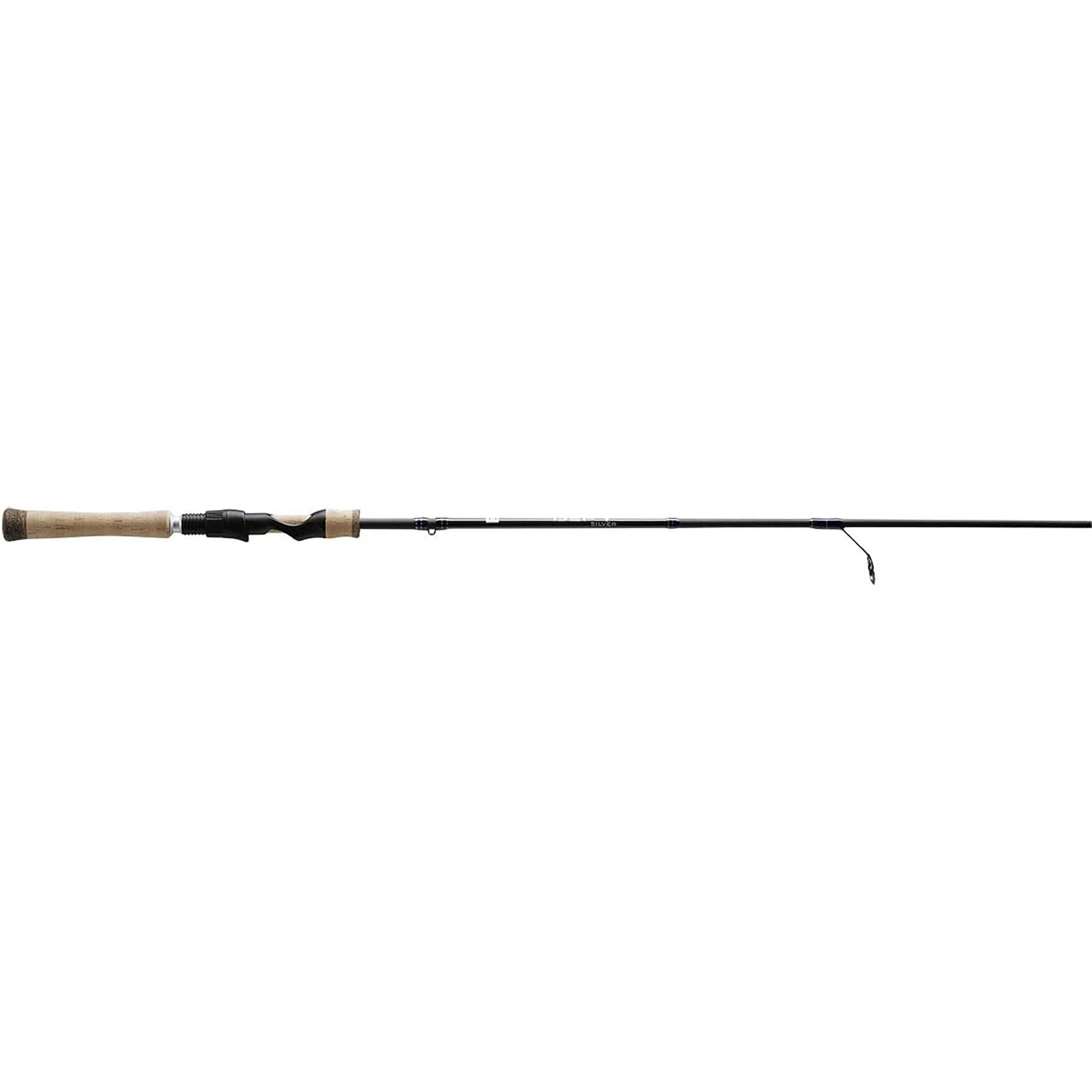 Fishing rod on a white background