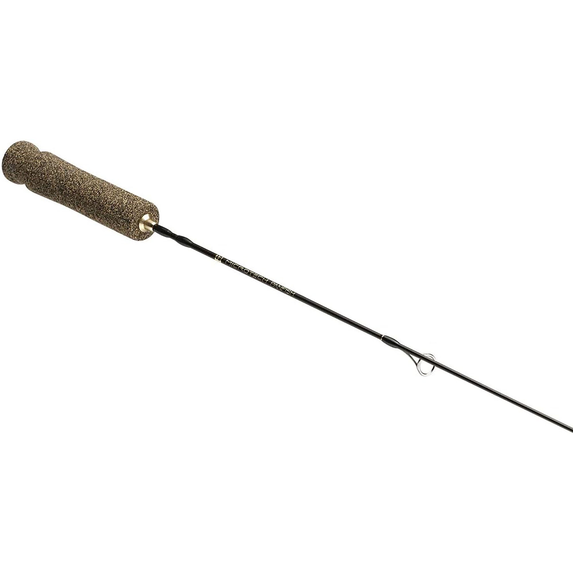 Fishing rod with foam handle on a white background