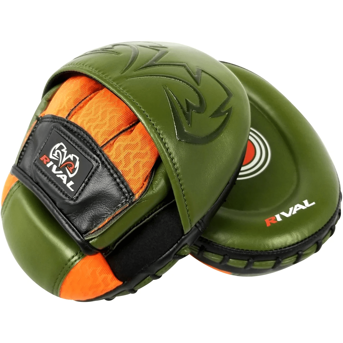 Rival Boxing RPM80 Impulse Punch Mitts - S/M - Khaki Green - Forza Sports