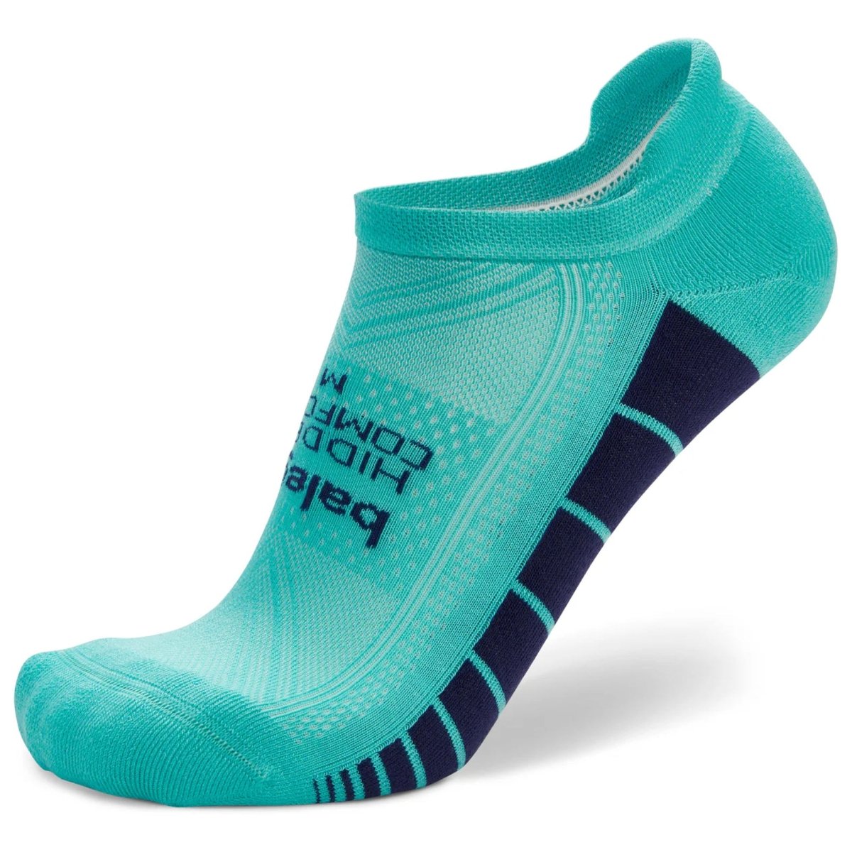 Balega Hidden Comfort No Show Running Socks, Aqua/Skipper Blue - Forza Sports