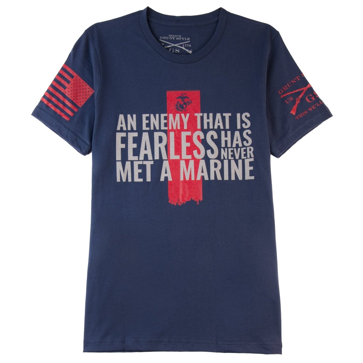 Grunt Style USMC - Never Met A Marine T-Shirt - Forza Sports
