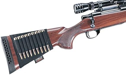 Uncle Mike's Kodra Rifle Buttstock Shell Holder - Black - Forza Sports