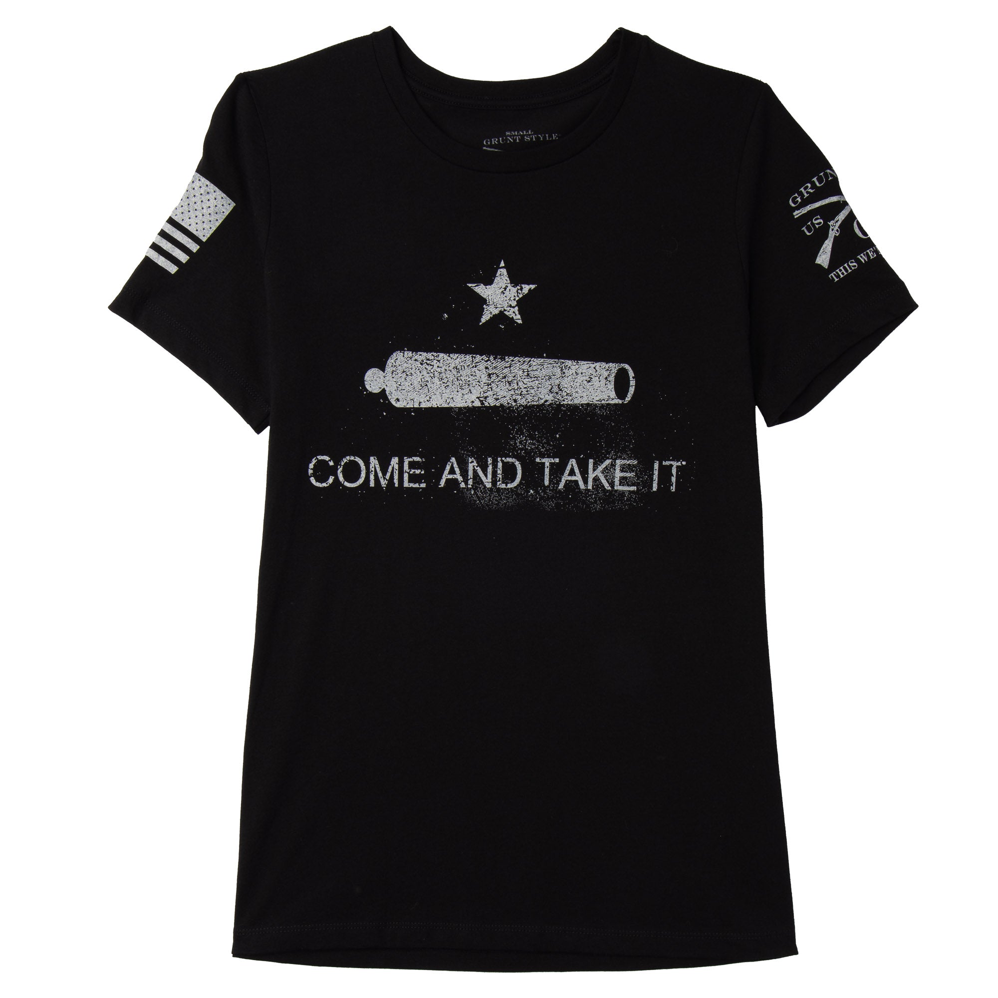 T-shirt Donna Grunt Style 'Come And Take It' Vino – Vestibilità Rilassata, Cotone - Foto 4