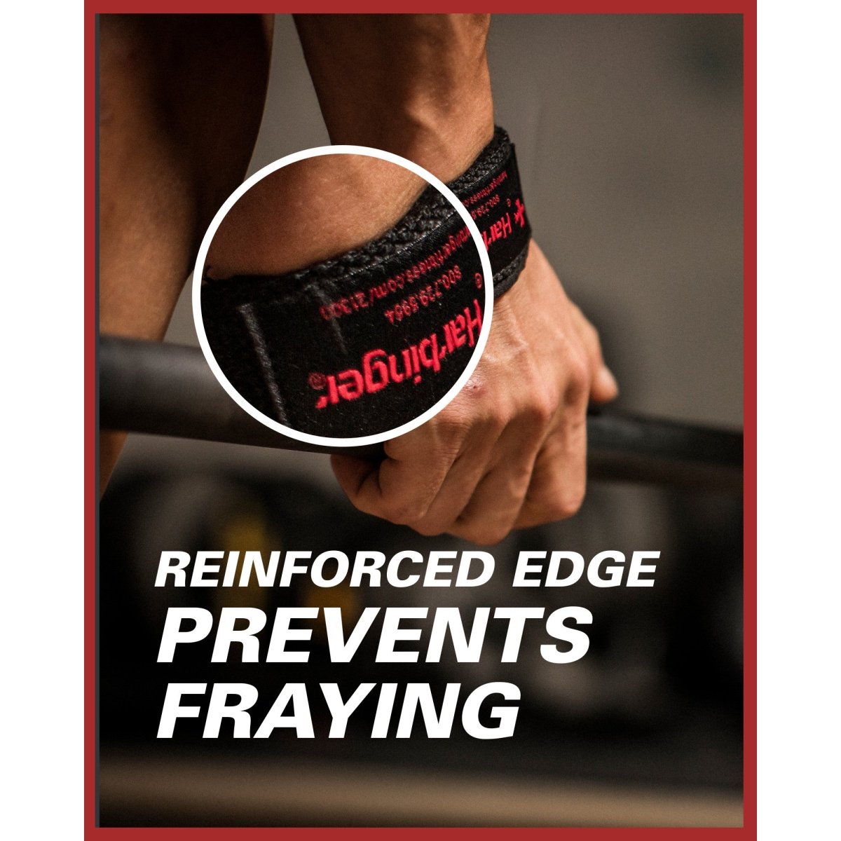 Harbinger 21.5" Padded Cotton Weight Lifting Straps - Forza Sports