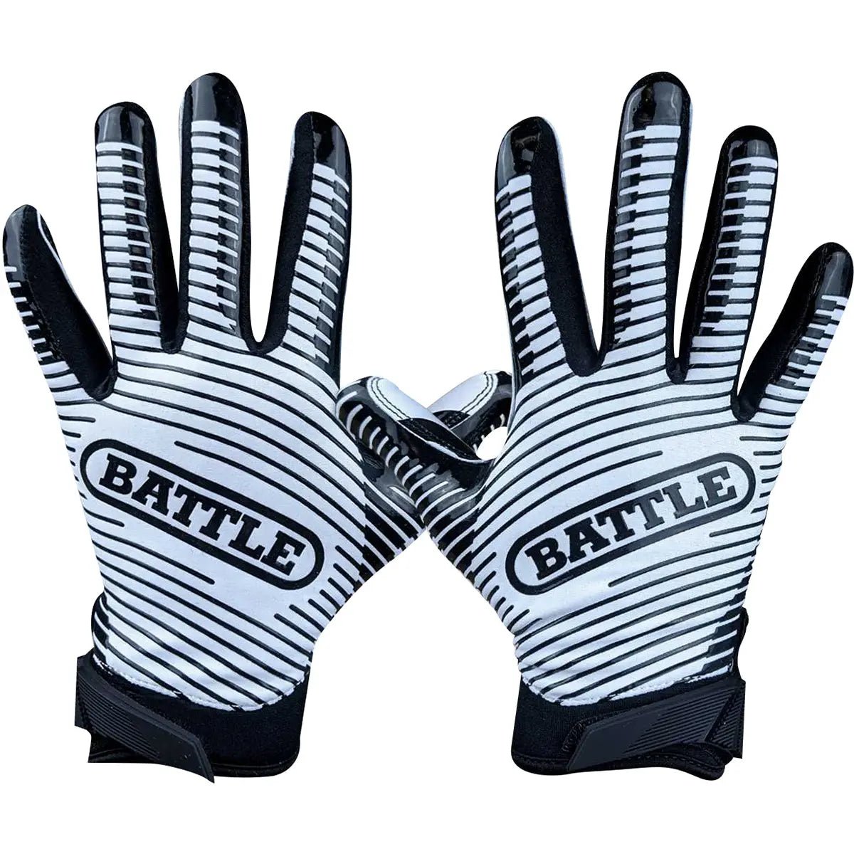 Battle Sports Beware of Dog Doom 1.0 Youth Football Receiver Gloves Battle Sports