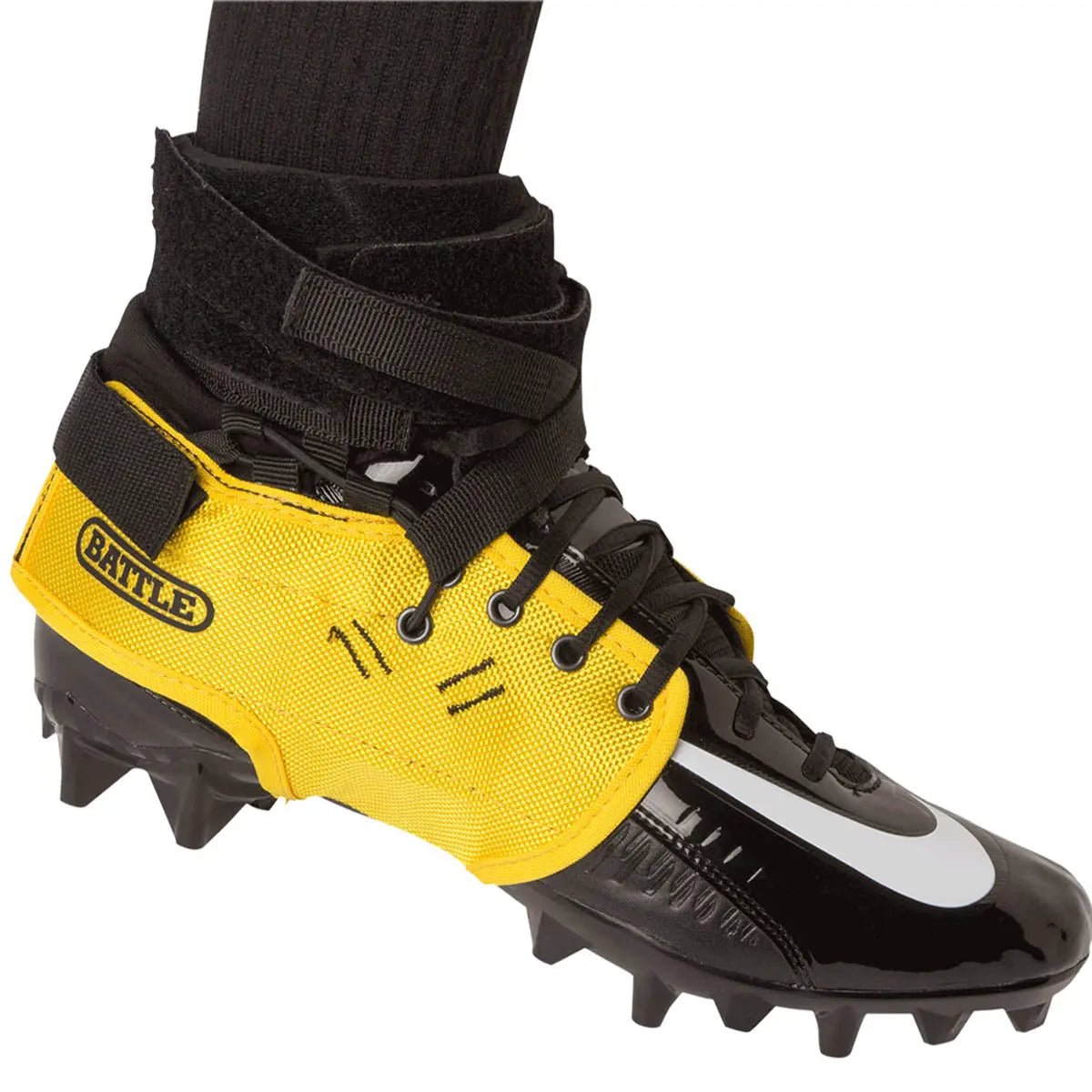 Battle Sports XFAST Over the Cleat Ankle Support System - Yellow Battle Sports
