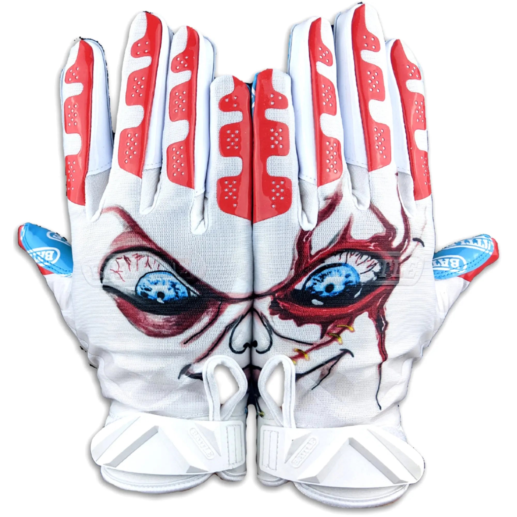 Battle Sports Youth Lil Evil Cloaked Football Receiver Gloves Battle Sports
