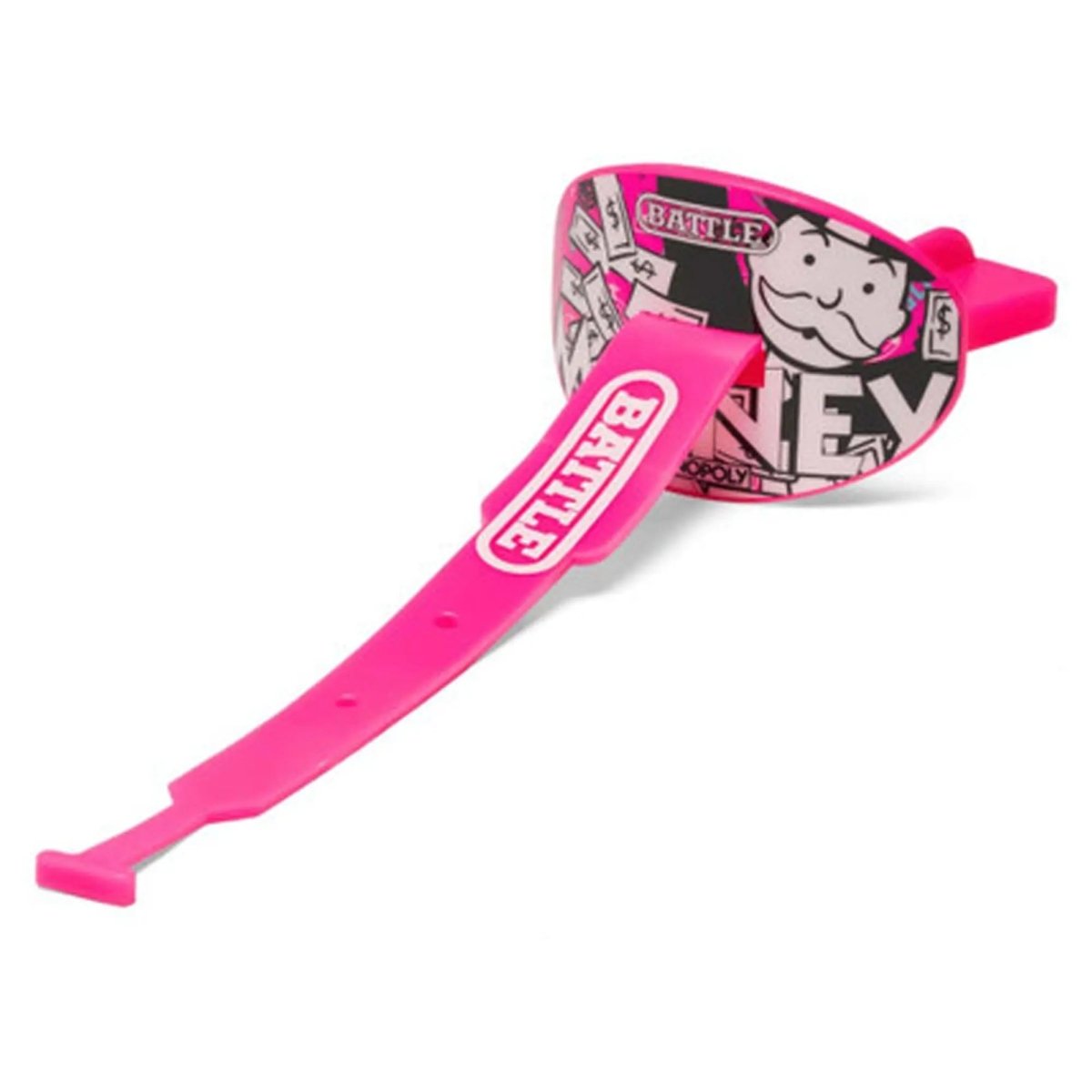 Battle Sports "Money Man 3.0" Speed Football Mouthguard with Connected Thick Strap - Pink Battle Sports