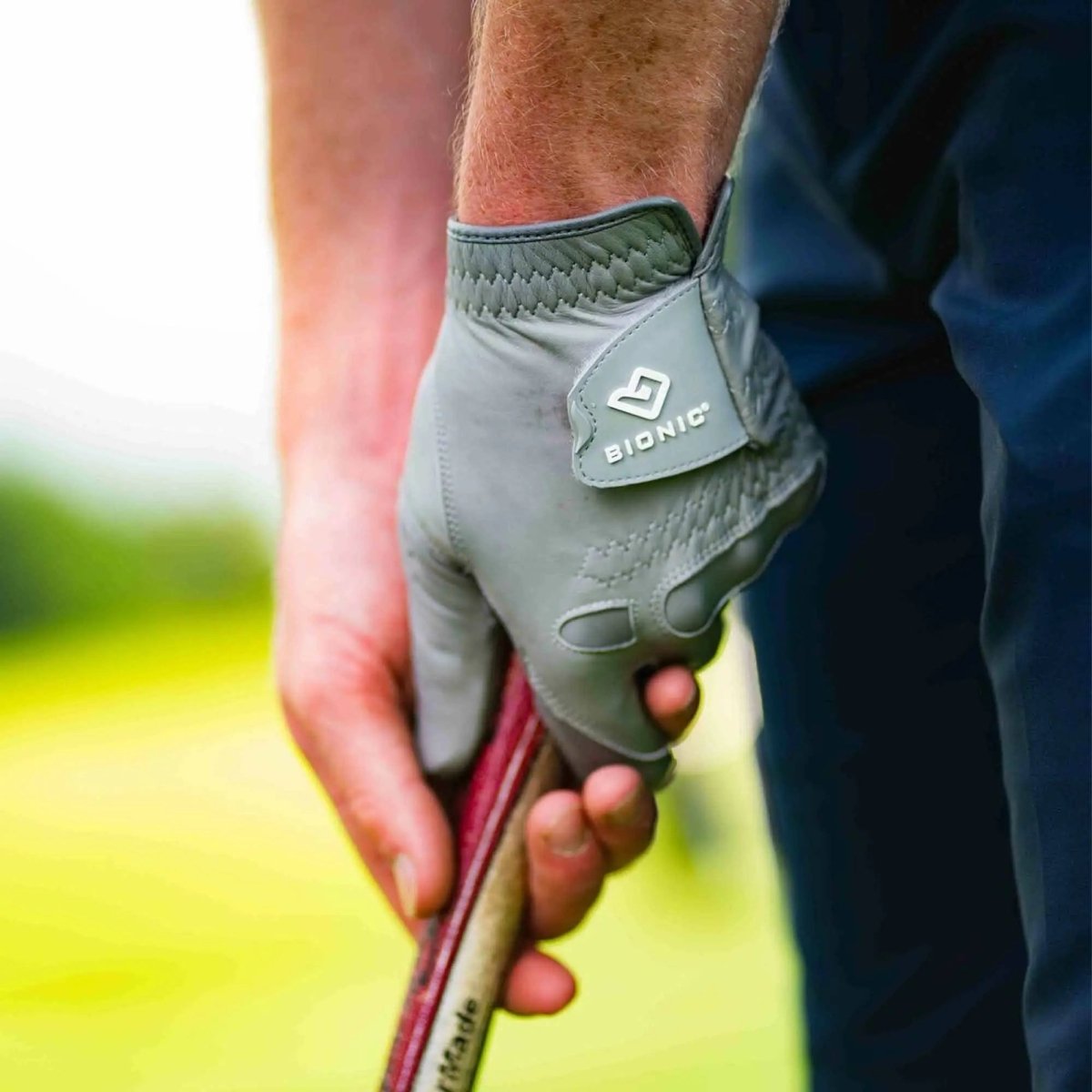Bionic Gloves Men's StableGrip 2.0 Golf - Left - Gray Bionic Gloves