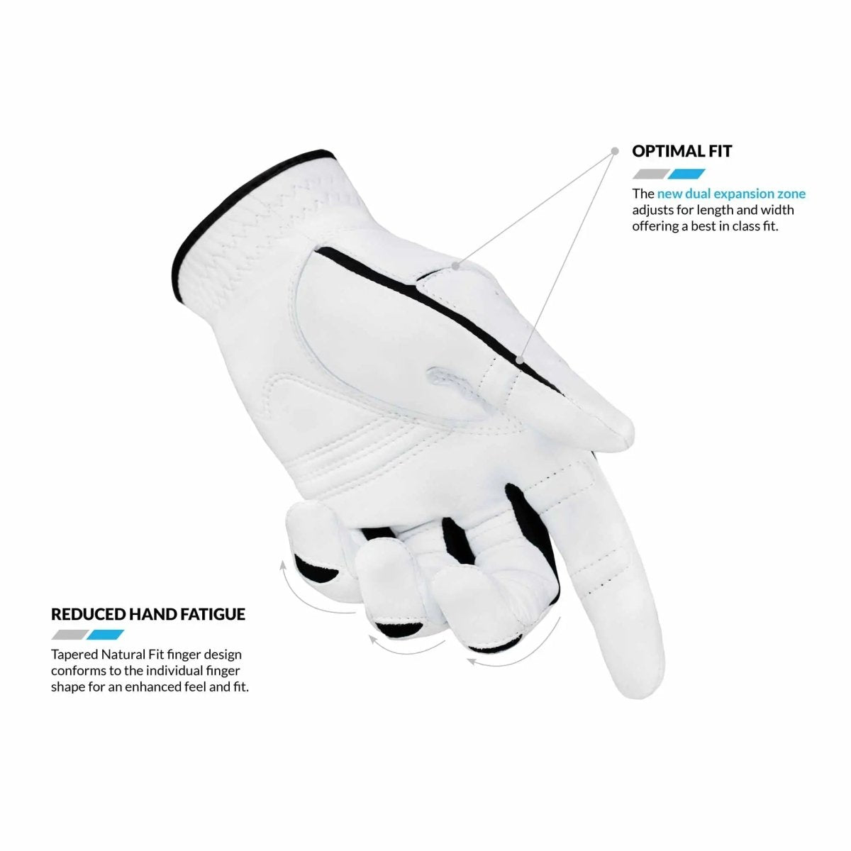 Bionic Gloves Men's StableGrip 2.0 Golf - Right - Gray Bionic Gloves