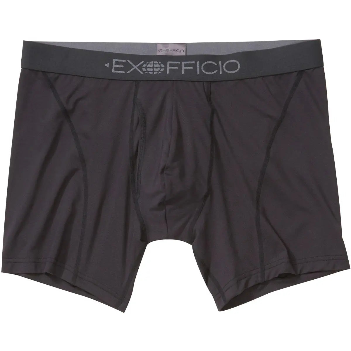ExOfficio Give-N-Go 2.0 Sport Mesh 6" Boxer Briefs - Black/Black ExOfficio