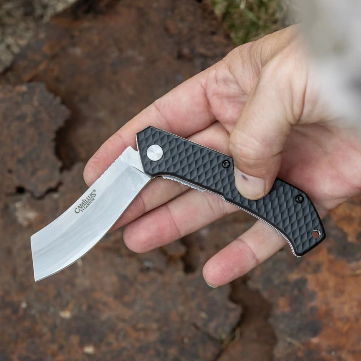Camillus - BARBER 7″ Folding Knife - Black Camillus