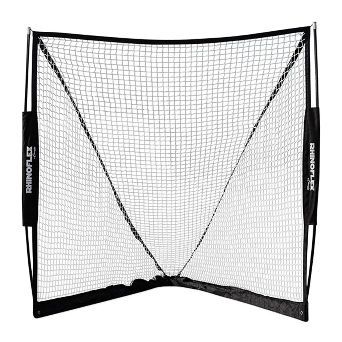 Champion Sports 6' x 6' Steel Frame Rhino Flex Lacrosse Goal - Black Champion Sports