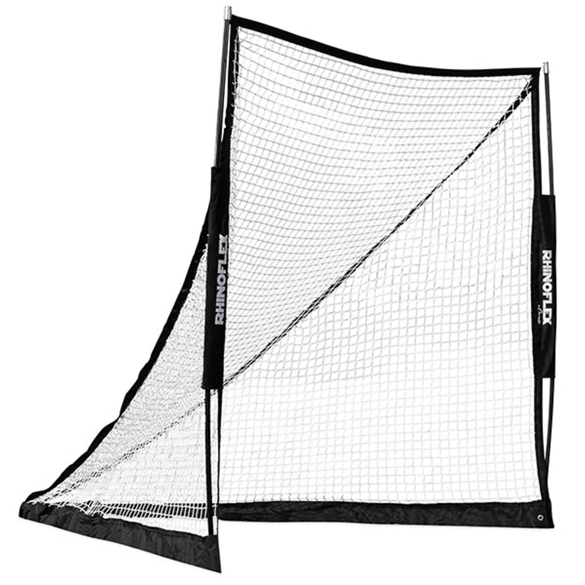 Champion Sports 6' x 6' Steel Frame Rhino Flex Lacrosse Goal - Black Champion Sports