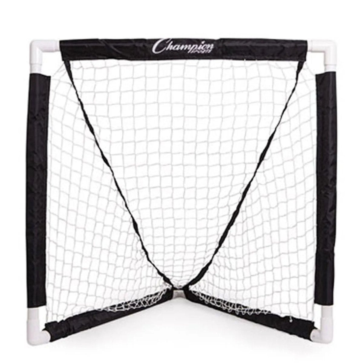Champion Sports Mini 3' x 3' Lacrosse Goal - Black/White Champion Sports
