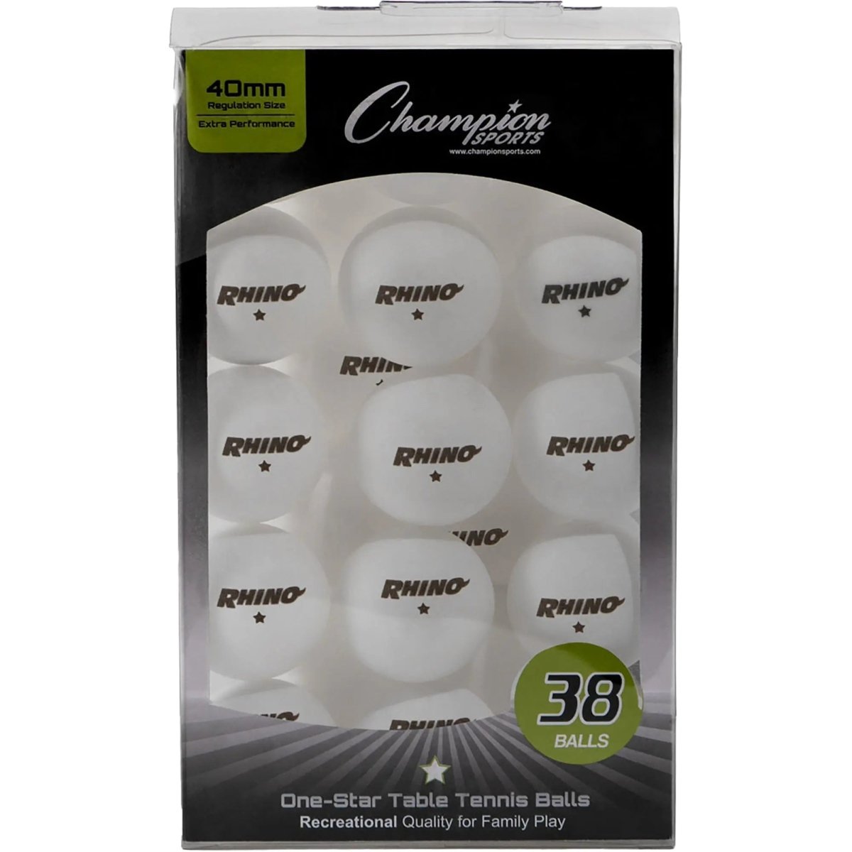 Champion Sports One-Star Recreational Table Tennis Balls Champion Sports