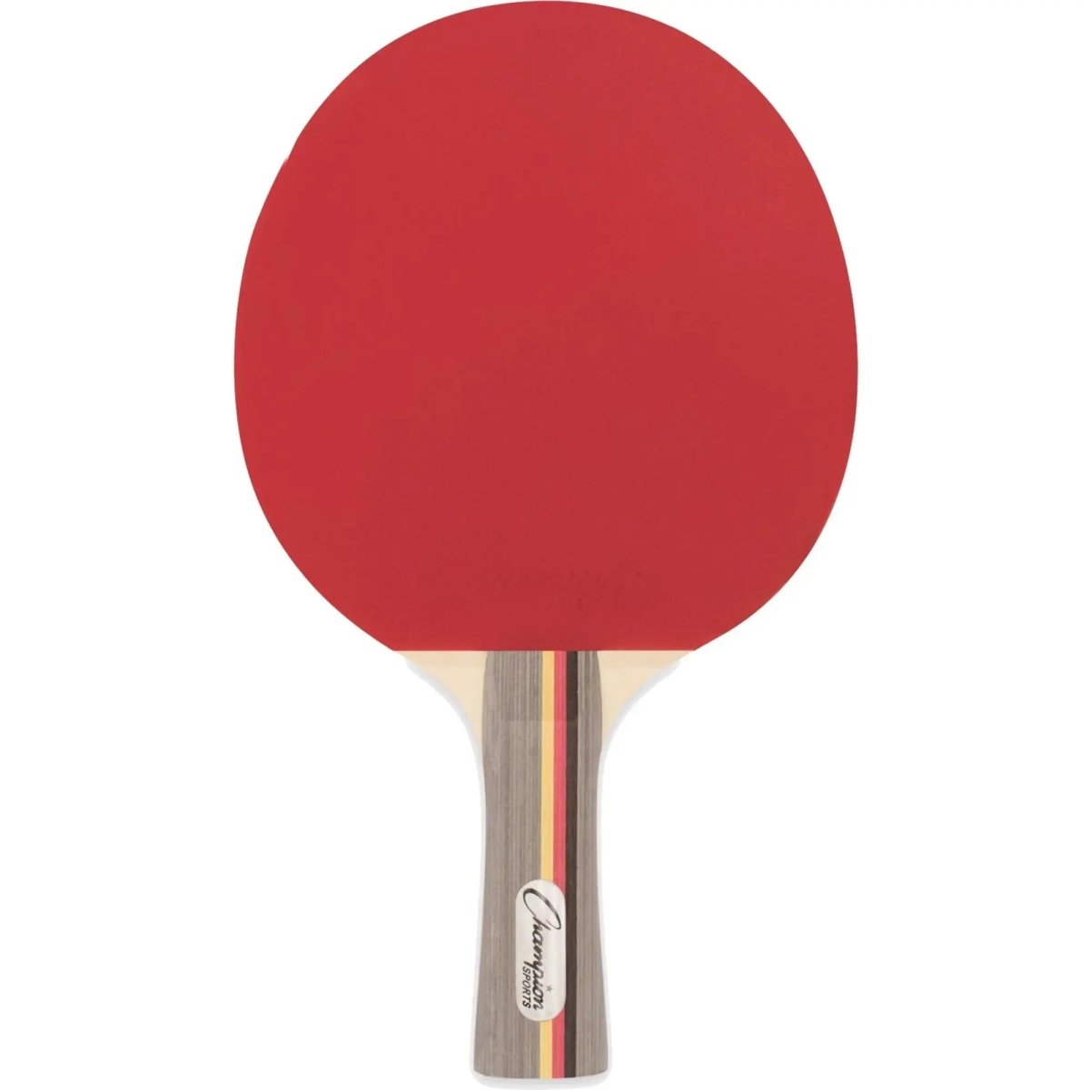 Champion Sports Pro 10 7 Ply Pips In Rubber Face Table Tennis Paddle - Red/Black Champion Sports