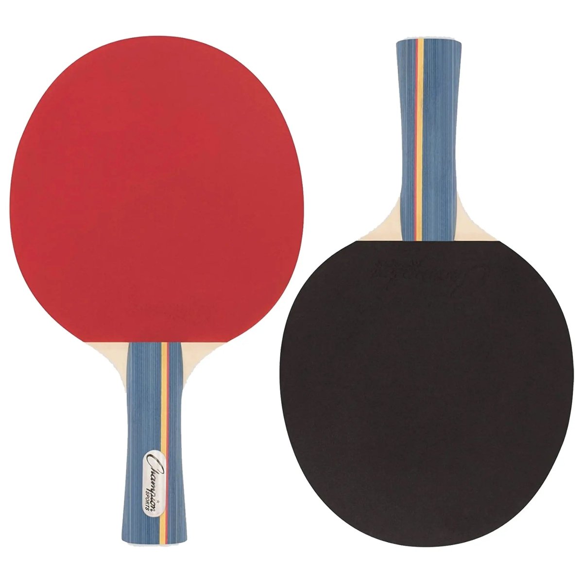 Champion Sports Pro 14 7 Ply Pips In Rubber Face Table Tennis Paddle - Red/Black Champion Sports
