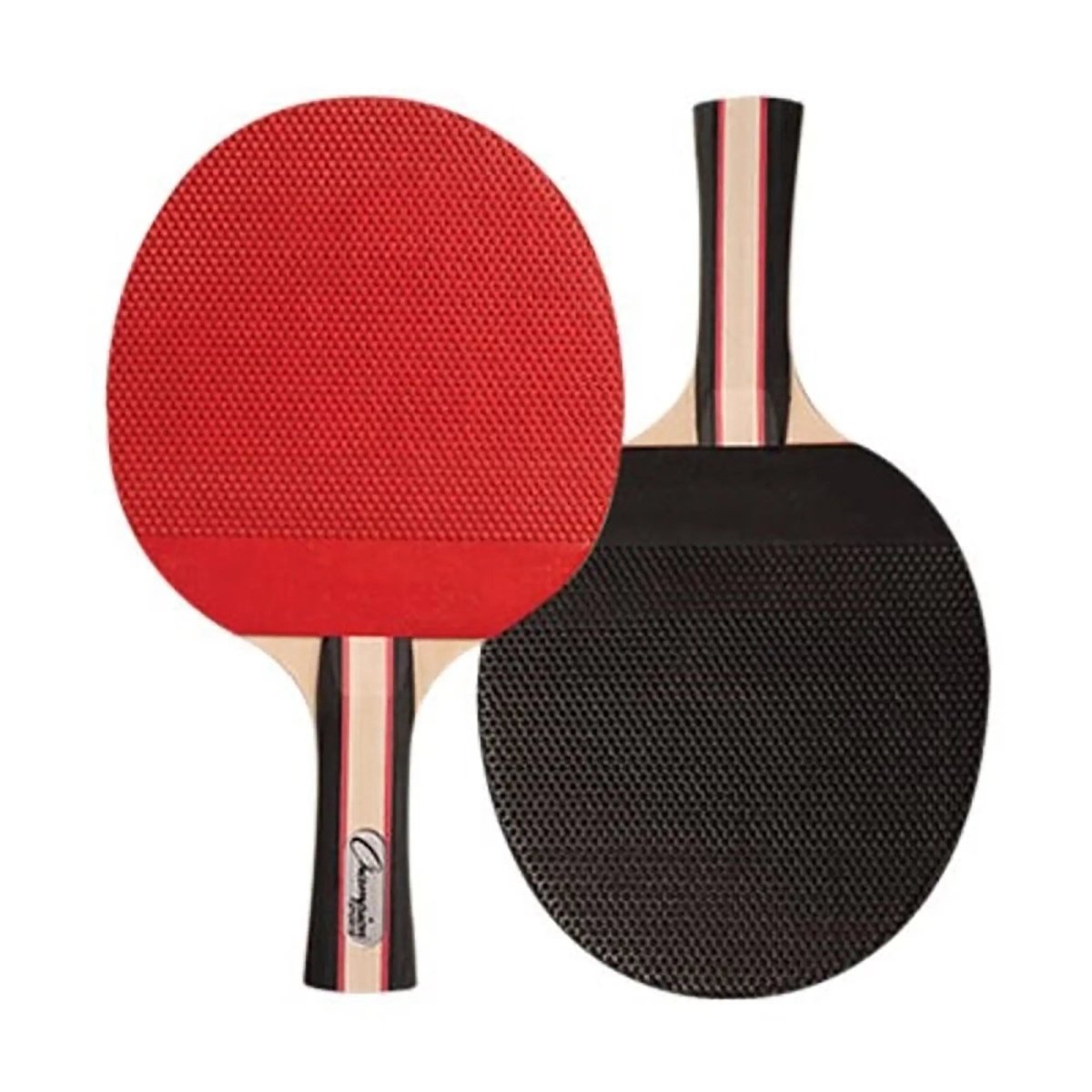 Champion Sports Pro 9 7 Ply Pips Out Rubber Face Table Tennis Paddle - Red/Black Champion Sports