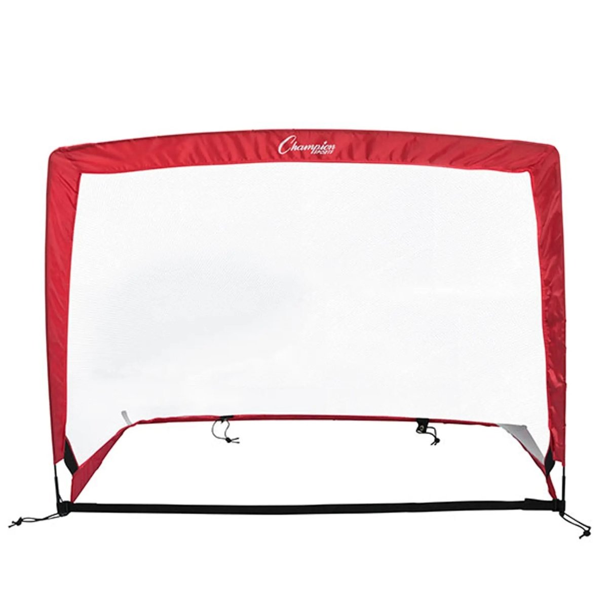 Champion Sports Rectangular Pop-Up Goal - 48" x 37" x 37" - Red Champion Sports