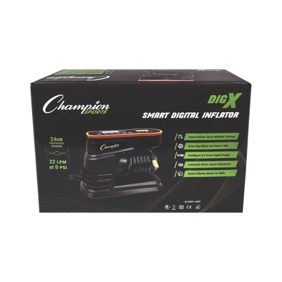 Champion Sports Smart Digital Inflator Champion Sports