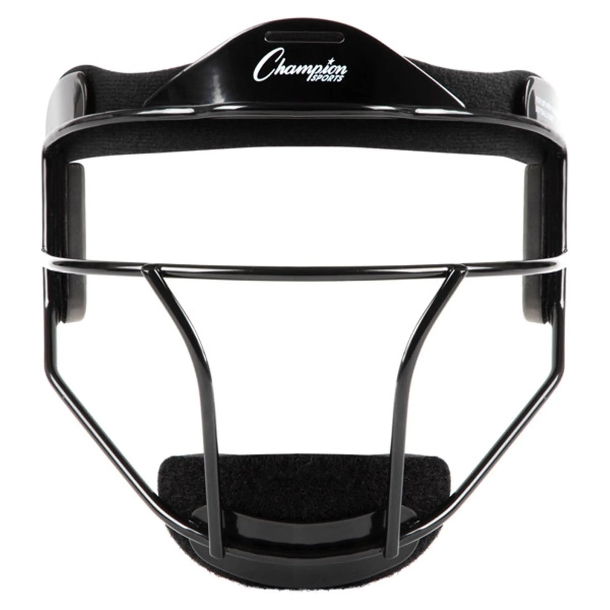 Champion Sports Softball Fielder's Mask Adult Size 6.75"-7.5" - Black Champion Sports