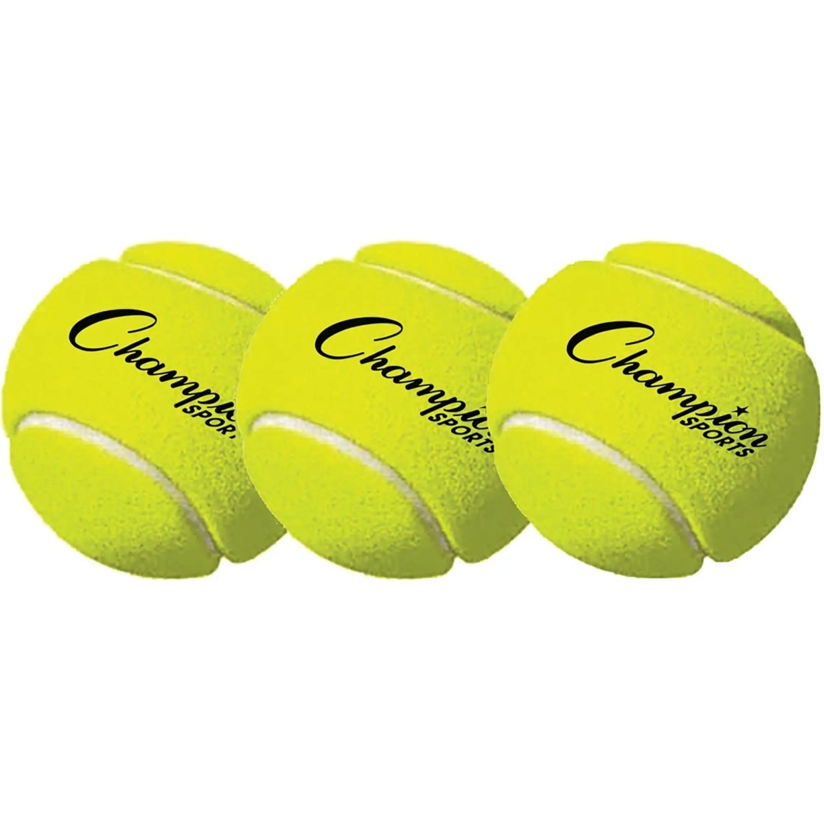 Champion Sports Tennis Ball - Pack of 3 - Yellow Champion Sports