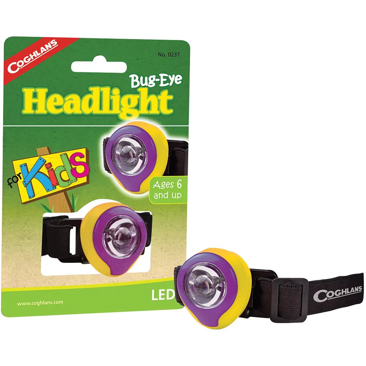 Coghlan's Bug-Eye Headlight for Kids LED Compact Headlamp with Elastic Headstrap Coghlan's