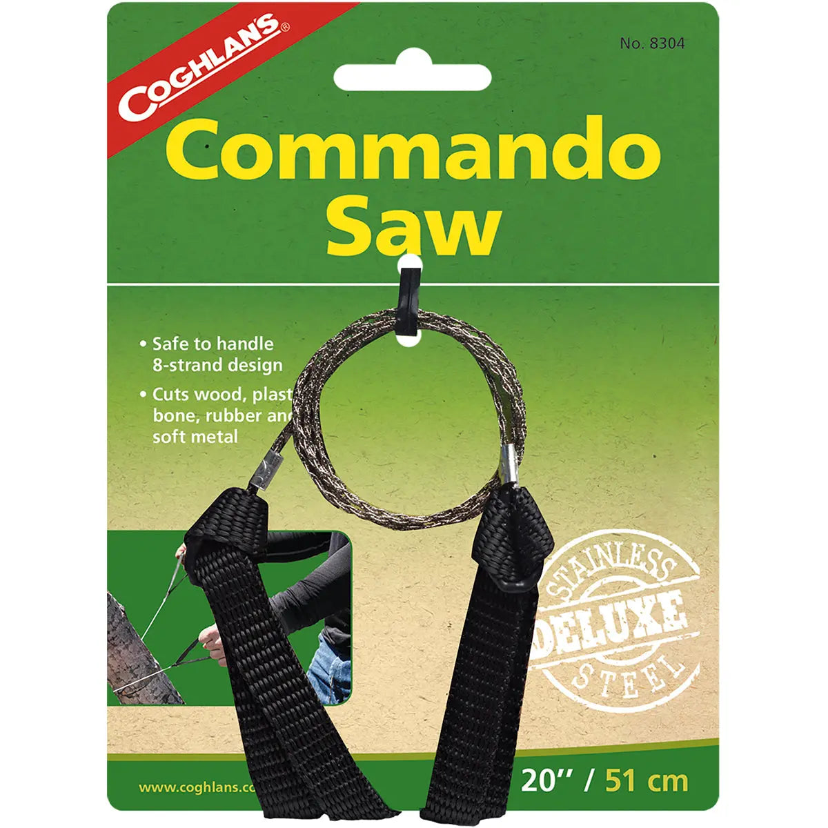 Coghlan's Commando Saw, 20" Wire Cutting Surface, Cuts Wood and Other Material Coghlan's