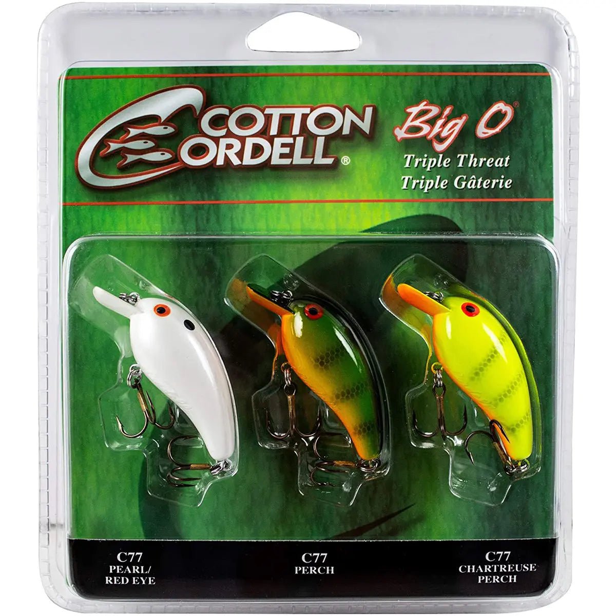 Cotton Cordell Big O Triple Threat Fishing Lures Cotton Cordell