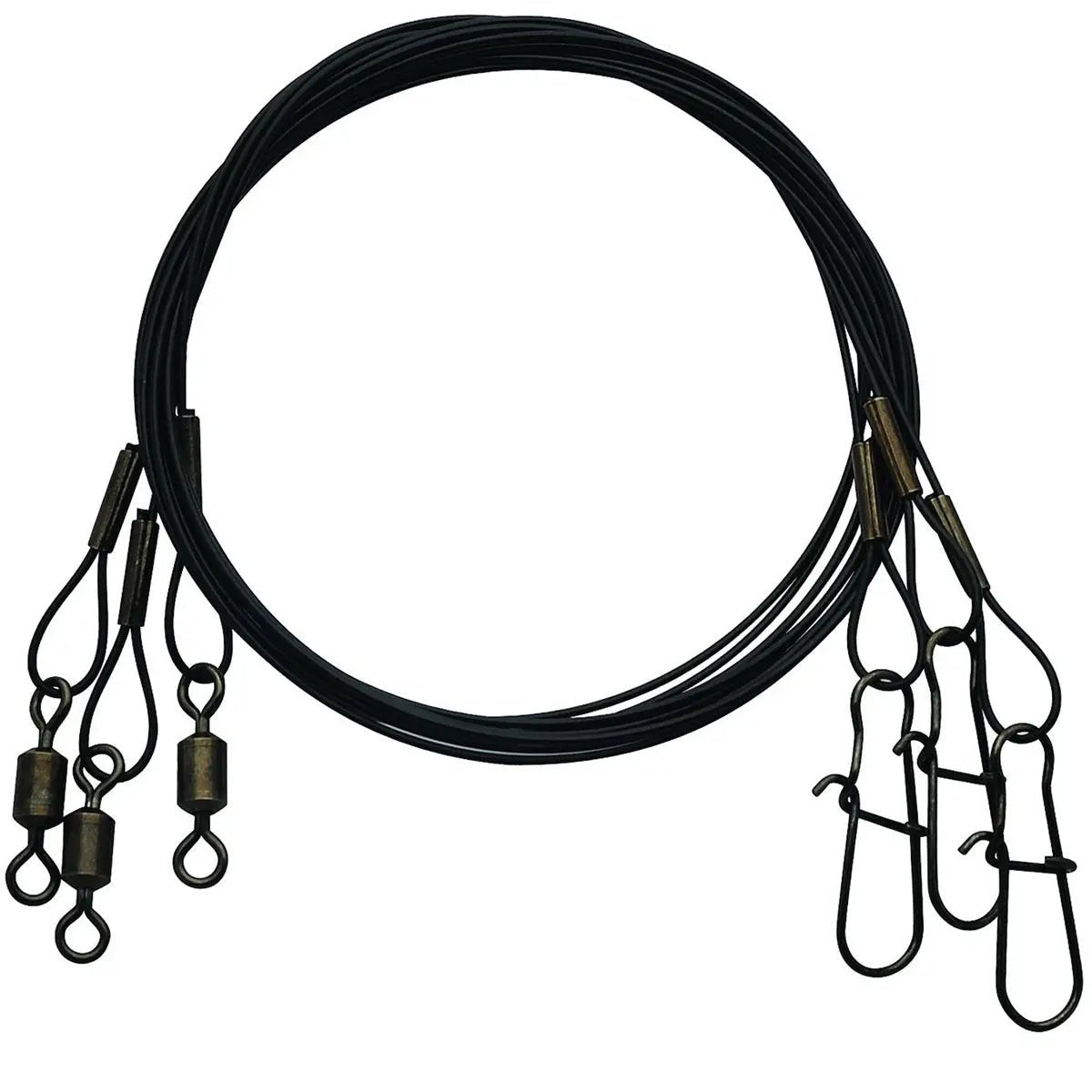 Eagle Claw Black Heavy Duty Wire Leaders Assorted Pack Eagle Claw