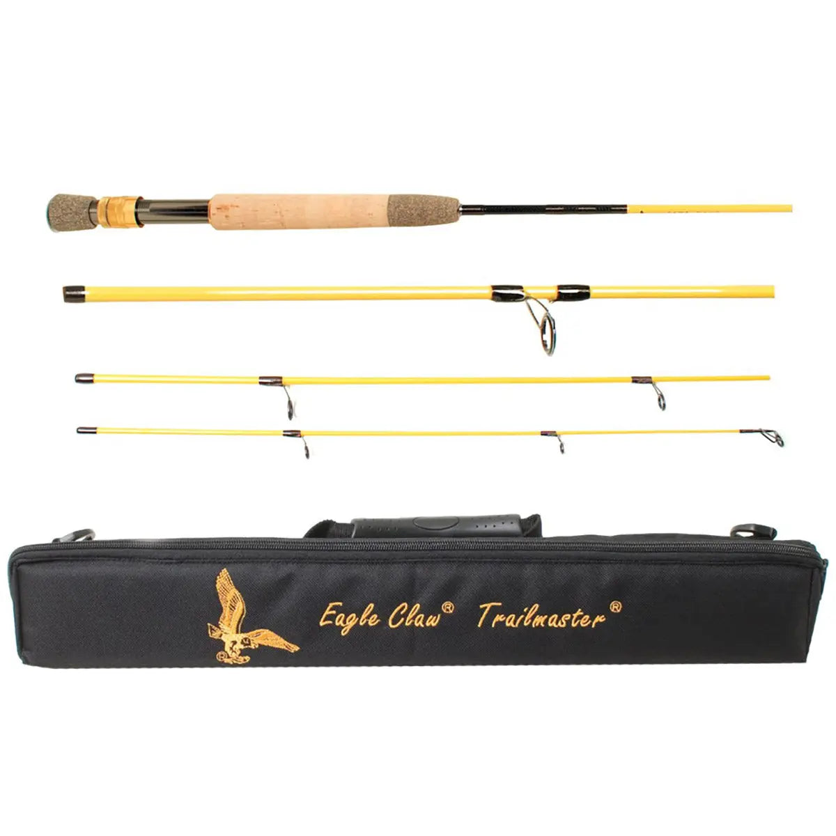 Eagle Claw 7'6" Trailmaster Travel Spin/Fly Fishing Rod Eagle Claw