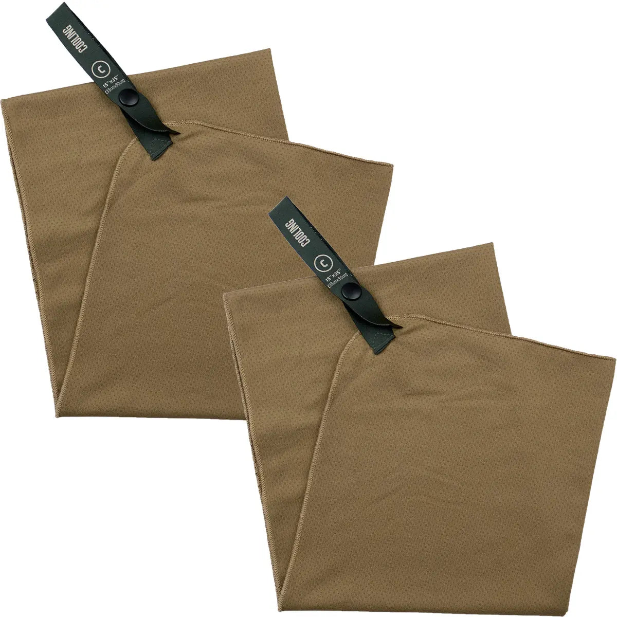 Gear Aid McNett Tactical 15" x 36" Cooling Towel 2-Pack - Coyote Gear Aid