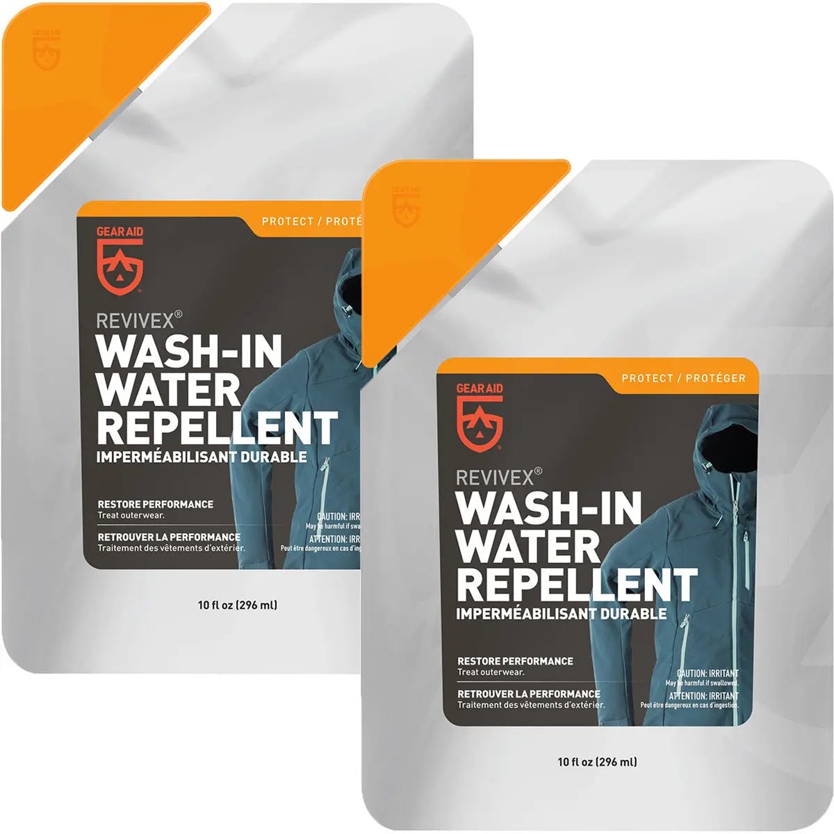 Gear Aid Revivex 10 oz. Wash-In Outerwear Water Repellent - 2-Pack Gear Aid