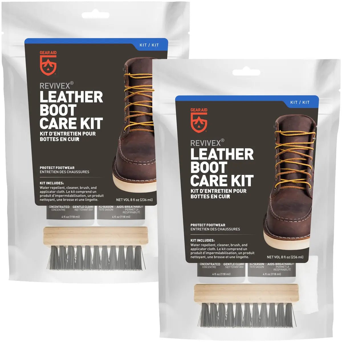Gear Aid Revivex Leather Boot Care Kit - 2-Pack Gear Aid
