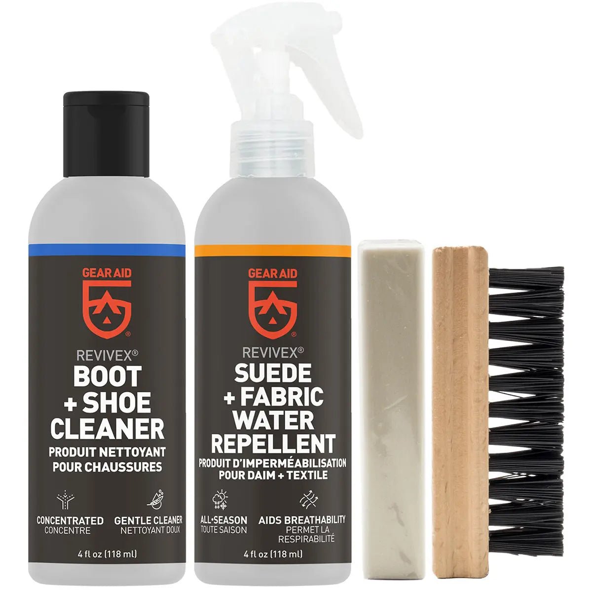 Gear Aid Revivex Suede and Fabric Boot Care Kit - 2-Pack Gear Aid