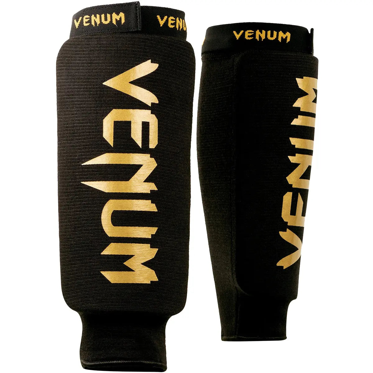 Venum Kontact Protective MMA Shin Guards - Black/Gold Venum