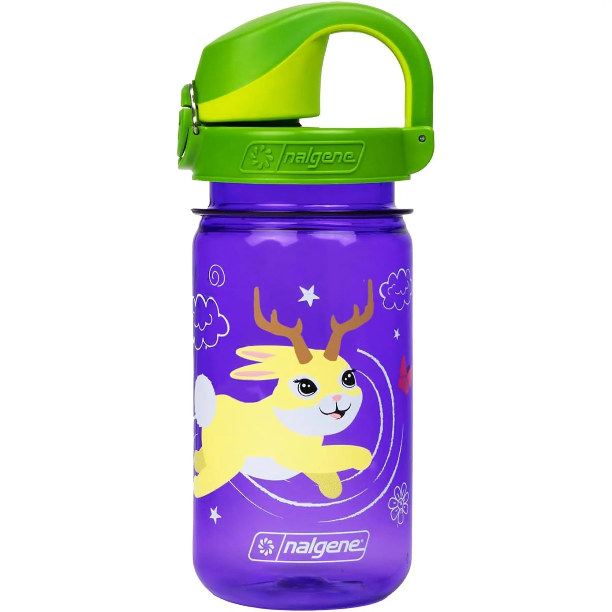 Nalgene Kid's Sustain 12 oz. On the Fly Water Bottle - Hoot Purple/Green Nalgene