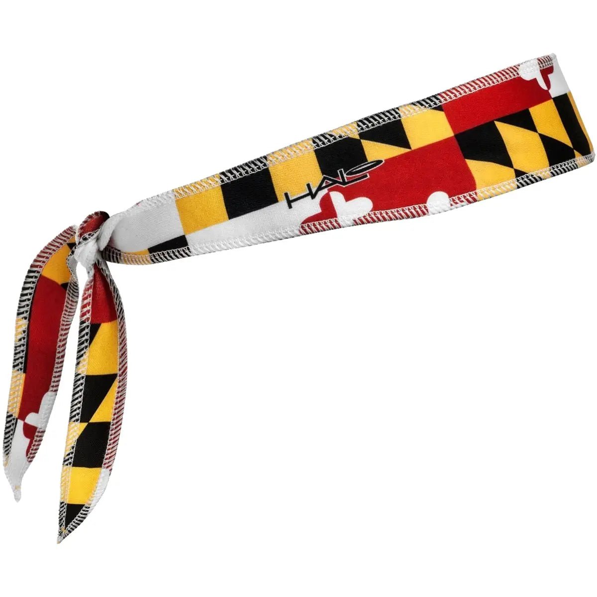 Halo Headband Tie Version I Sweatband - Maryland Flag Halo Headband