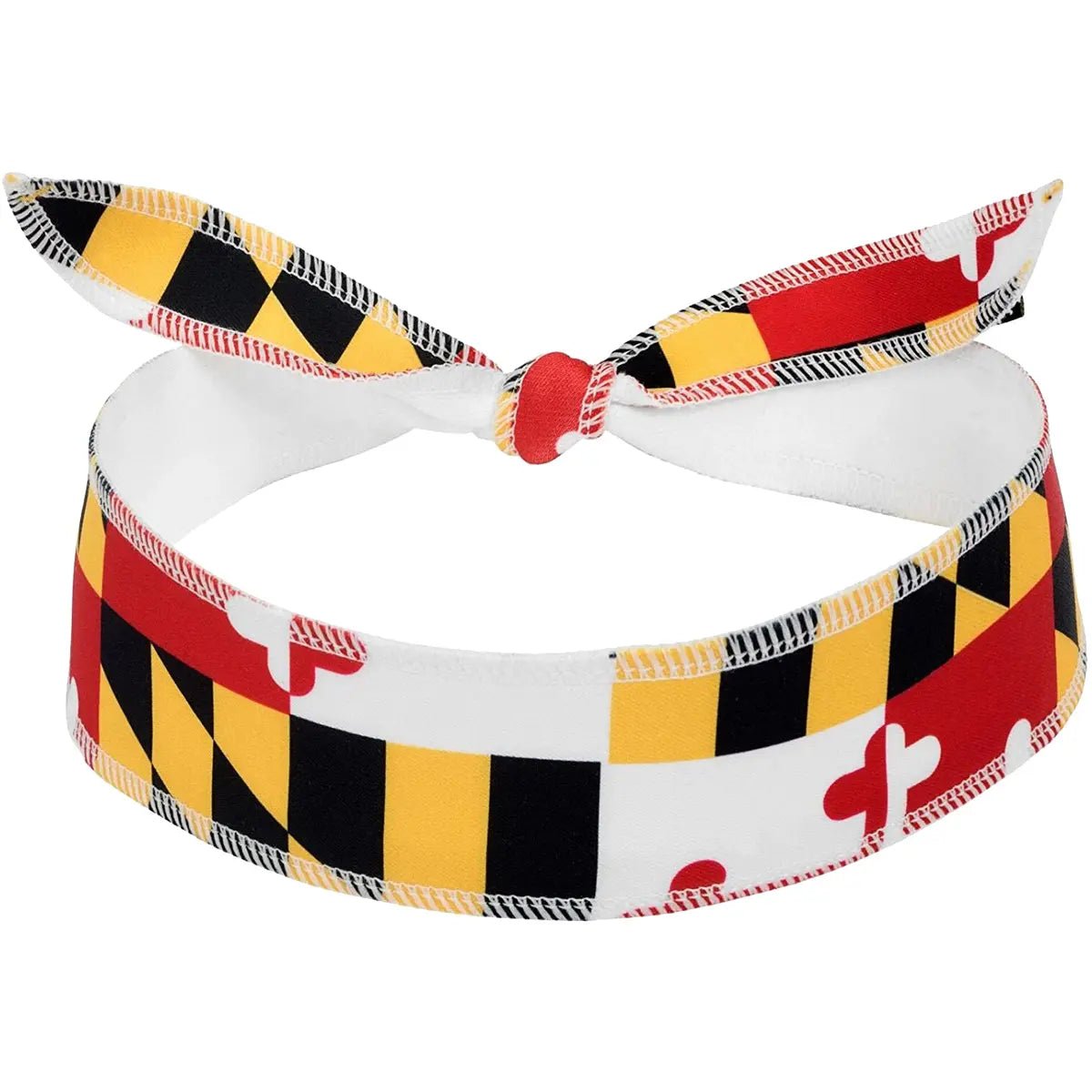 Halo Headband Tie Version I Sweatband - Maryland Flag Halo Headband