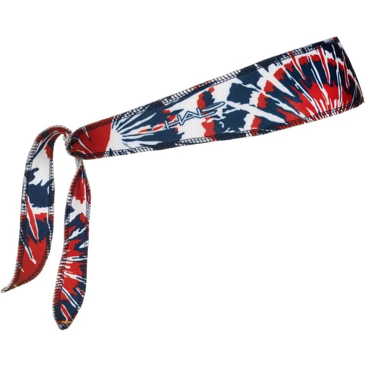 Halo Headband Tie Version I Sweatband - Red/White/Blue Tie-Dye Halo Headband