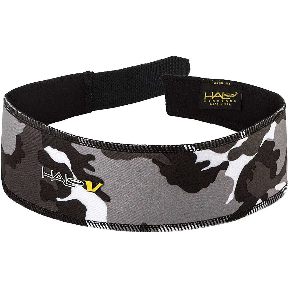Halo Headband V Hook and Loop Sweatband - Camo Gray Halo Headband