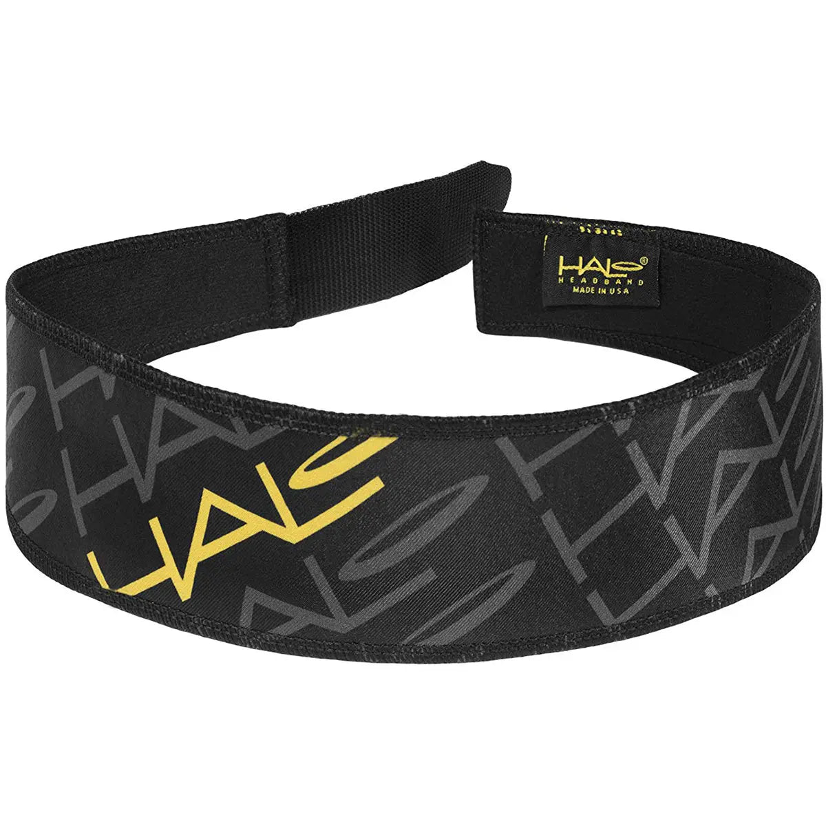 Halo Headband V Hook and Loop Sweatband - Team Logo Halo Headband
