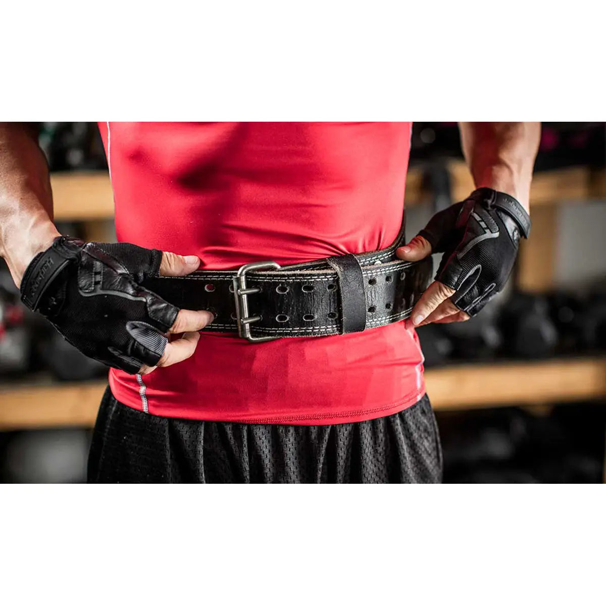 Harbinger 6" Padded Leather Weight Lifting Belt Harbinger