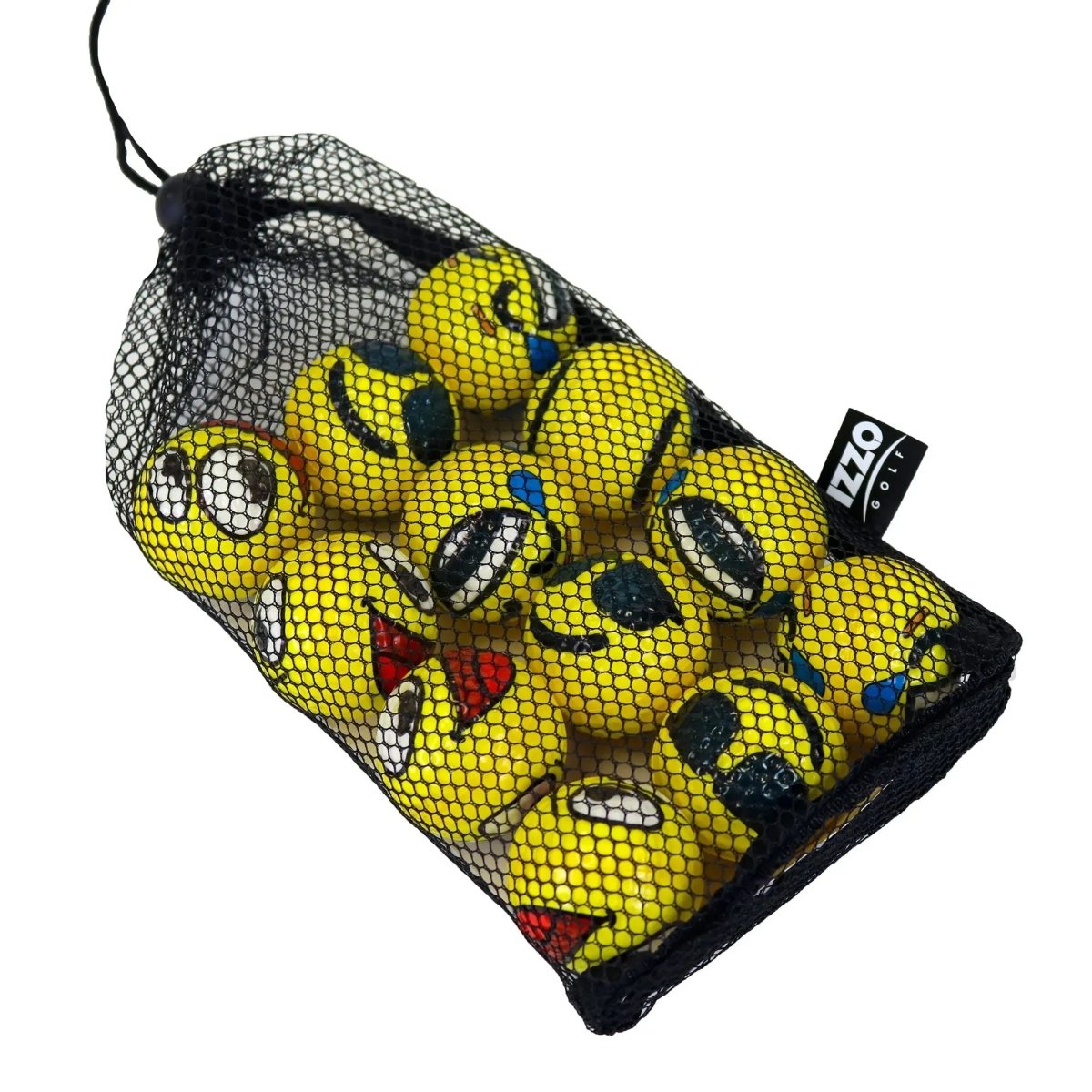 Izzo Golf Emoji Shagger Bundle : Emoji Character Foam Practice Balls & Ball Shagger IZZO Golf