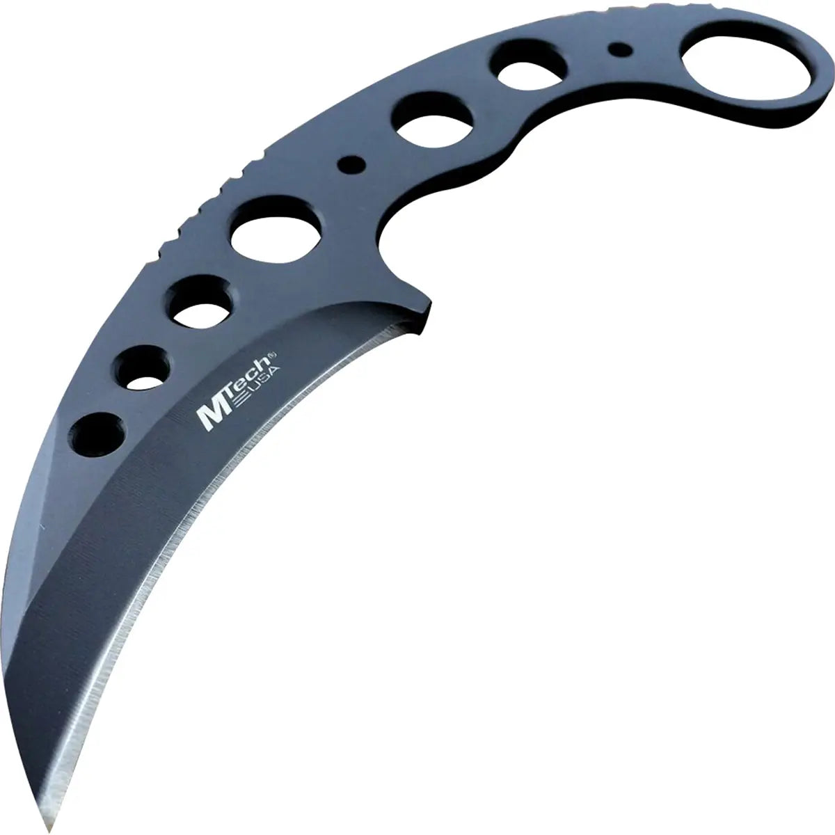 MTech USA Tactical Karambit Full Tang Fixed Blade Neck Knife, Black, MT-664BK M-Tech