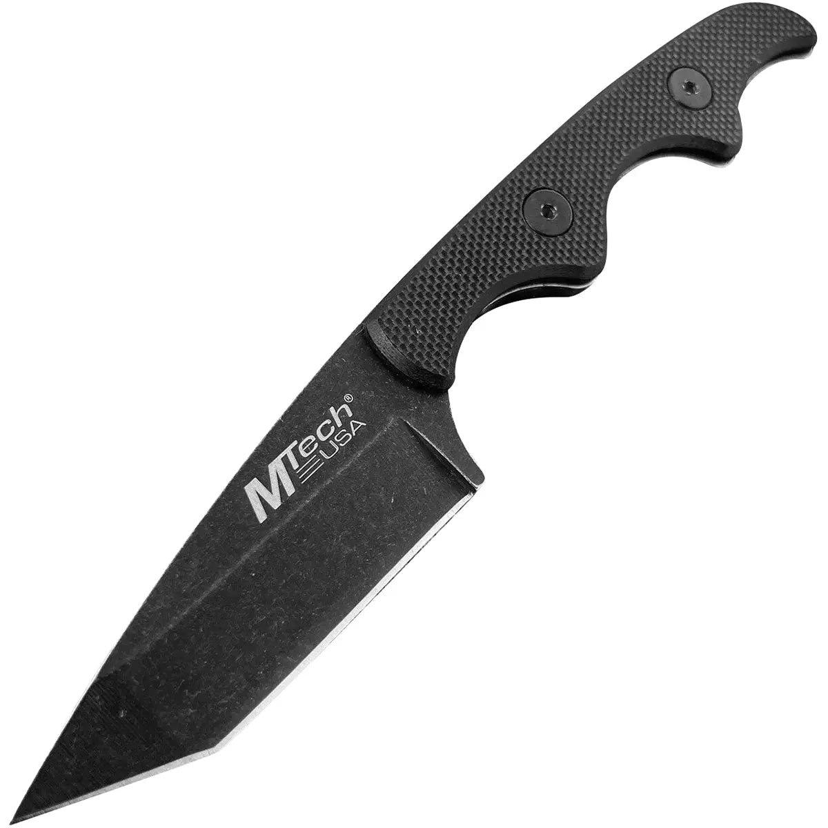 MTech USA Tactical Tanto Fixed Blade Combat Neck Knife, Stonewashed, MT-673 M-Tech