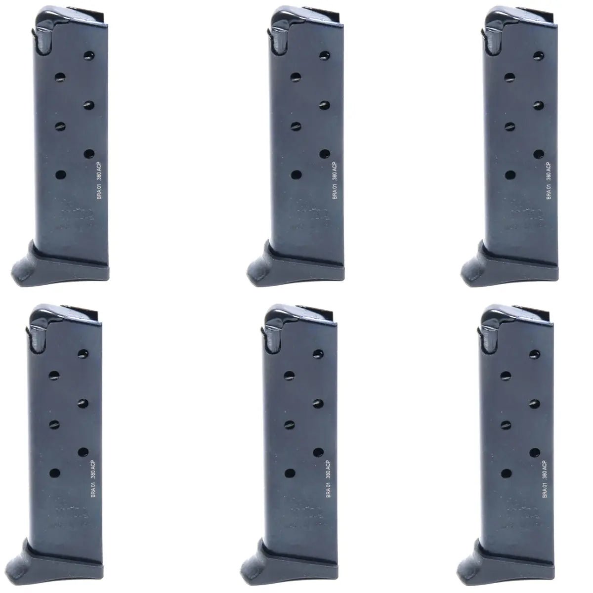 ProMag Bersa 383A 95 Thunder 380 Firestorm .380 ACP 7-Round Mag, BRA 01, 6 Pack ProMag