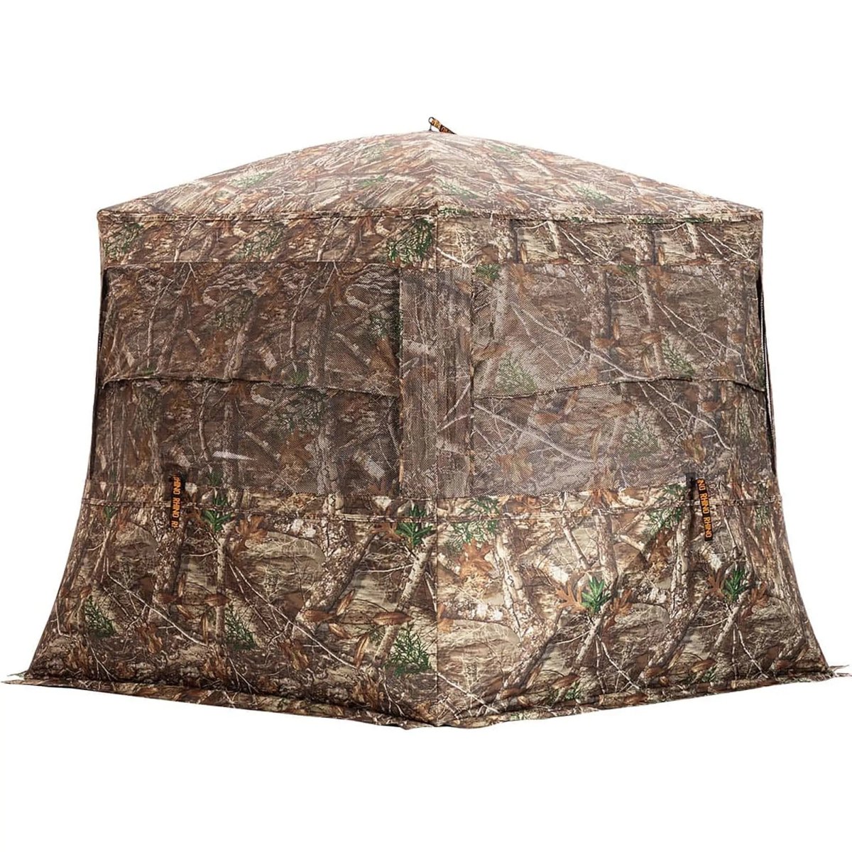 Rhino Hunting Low Hub Blind with Silent Slide Windows Rhino
